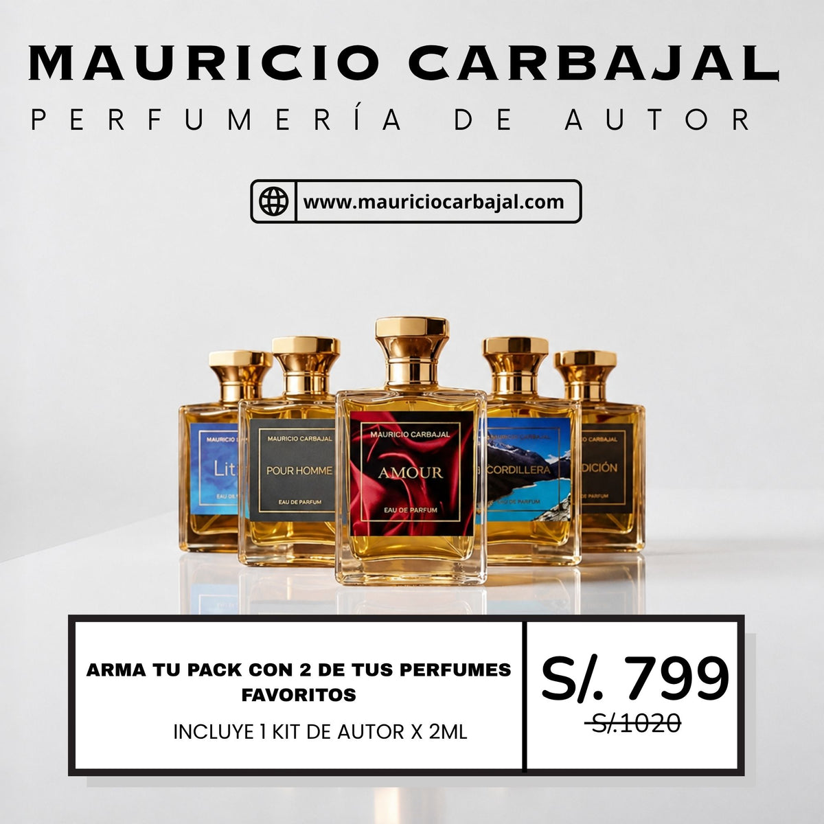 Arma tu Pack — 2 Perfumes de Autor
